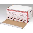 Archiváló konténer, ESSELTE Boxy, karton, felfelé/előre nyíló tető, fehér
