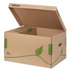 Archiváló konténer, ESSELTE Eco karton, felfelé/előre nyíló tetővel, barna
