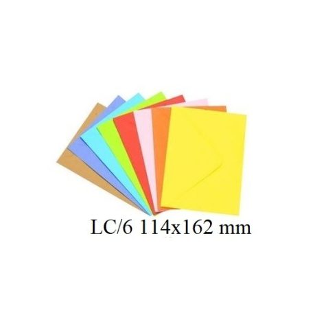 LC/6, enyvezett színes boríték , 50 db-os