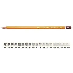   KOH-I-NOOR 1500, hatszögű seruza, lakkozott külsővel, sárga