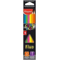   MAPED Color'Peps Fluo neon háromszögletű 6db-os színes ceruza készlet