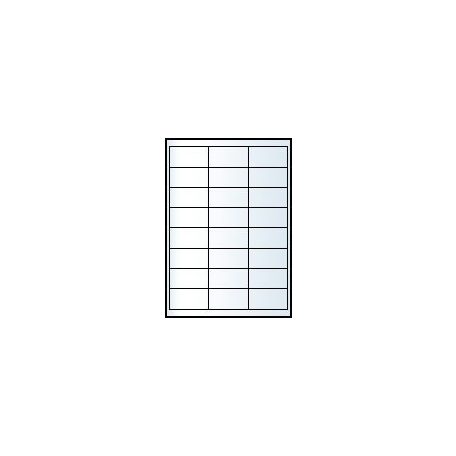 Íves A4 etikett 64,3x33,8mm, 24 db/ív, 100 ív/doboz