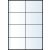 Íves A4 etikett 105x74mm, 8 db/ív, 100 ív/doboz