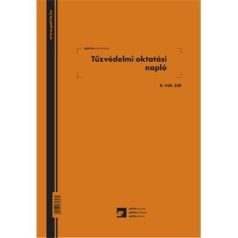   Tűzvédelmi oktatási napló A4, PÁTRIA, B.Váll.350, álló, 25 lapos