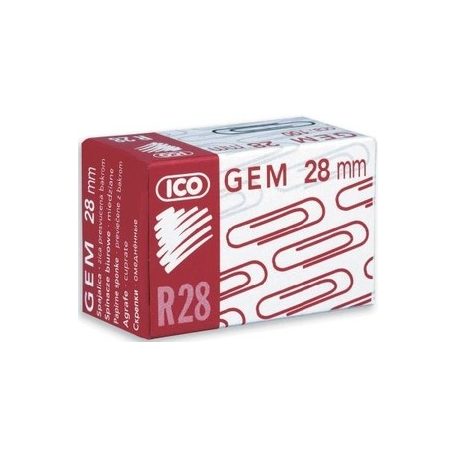 ICO Gémkapocs Salta 28 mm, kerek, 100 db-os, réz