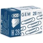 Gémkapocs ICO Salta 28/50 mm, kerek, 100 db-os, horganyzott