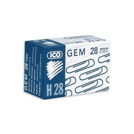 Gémkapocs ICO Salta 28/50 mm, kerek, 100 db-os, horganyzott