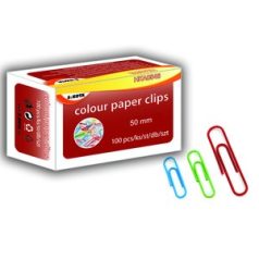 Gémkapocs SaKOTA 50 mm, gömbölyű, 100 db-os, színes