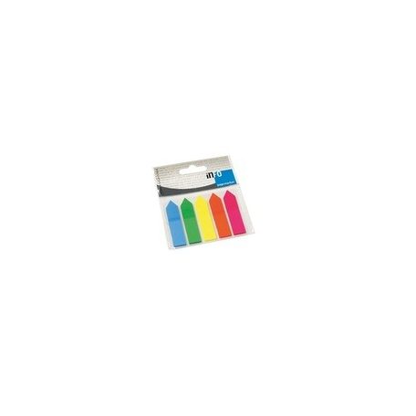 Öntapadós műanyag jelölőcímke 12x50mm, 5x25 lap, színes nyilak
