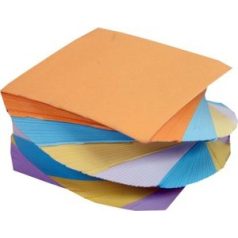   Kockatömb 90x90x50mm, csavart, fején ragasztott, fehér/színes