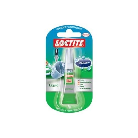 Pillanatragasztó 3g, HENKEL Loctite Super Bond, vízálló, univerzális