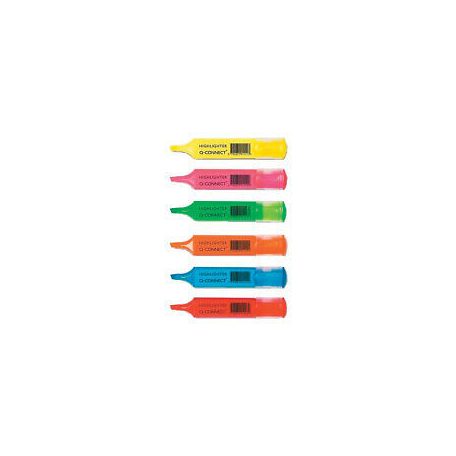 Q-CONNECT lapos testű szövegkiemelő, 1-4 mm