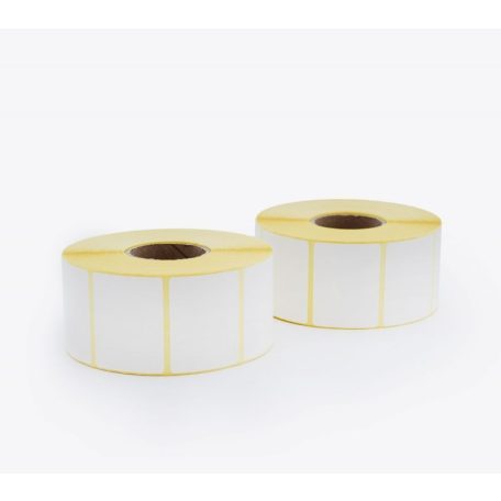 20x43mm thermo öntapadós, 1000 címke, fehér