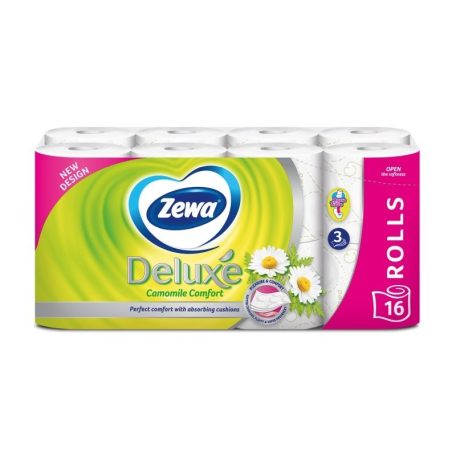 Zewa Deluxe Care 3 rétegű toalettpapír 16 tekercs